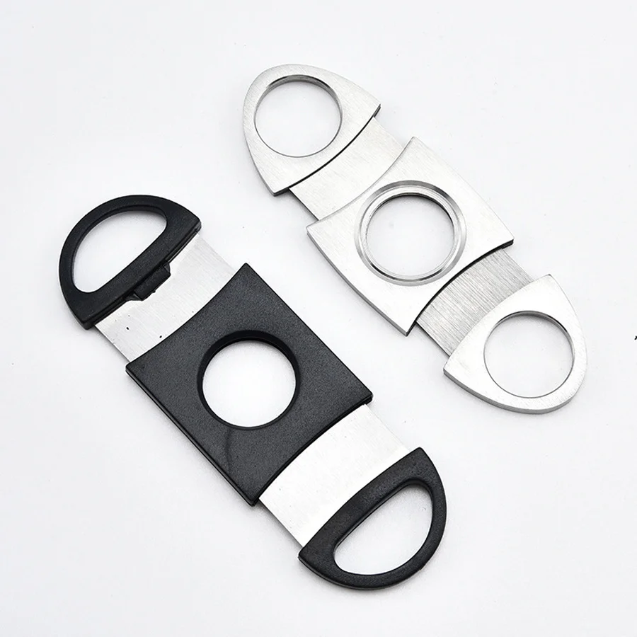 Cigar Cutter Double-Edged Stainless Steel Scissors Creative Accessories Cutting Machine 1PC