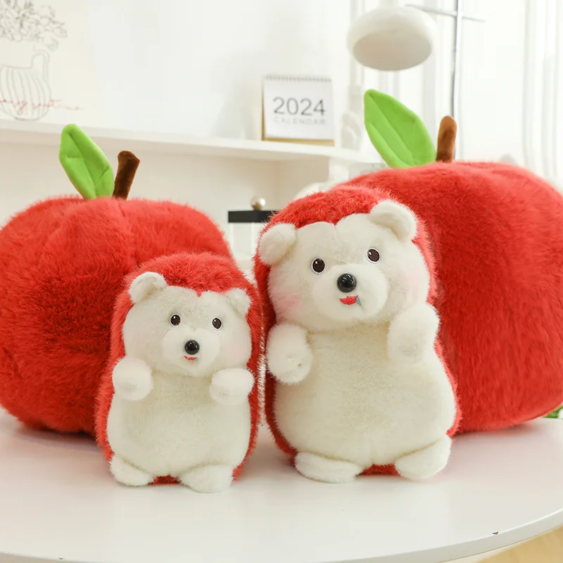 

Apple Hedgehog Soft Stuffed Plush Doll Toys Delicate Kawaii Home Sofa Decoration Birthday Festival Gifts for Kids or Friends
