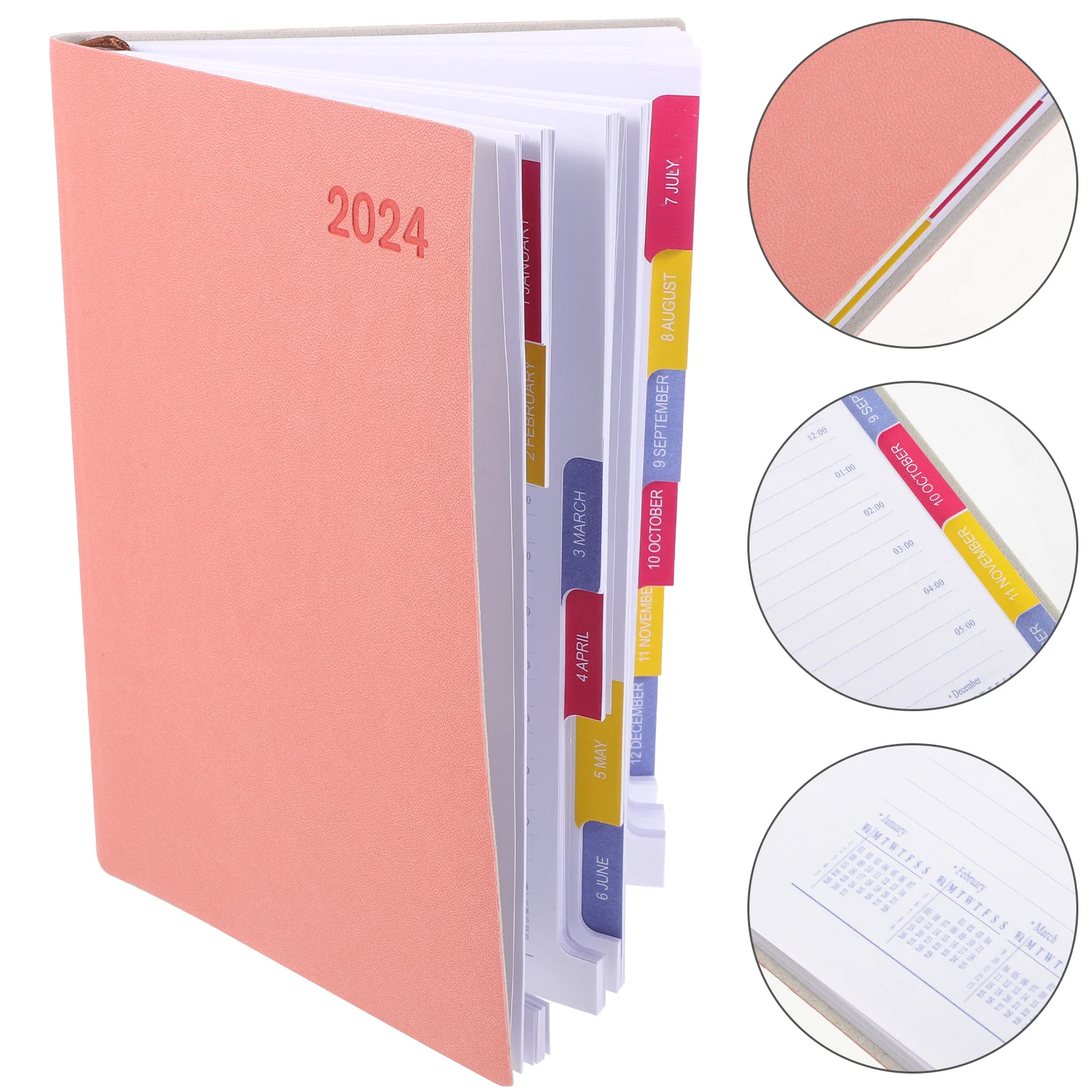 2024 Calendar Planner Agenda Book Notebooks Journal Office Accessory Paper Student