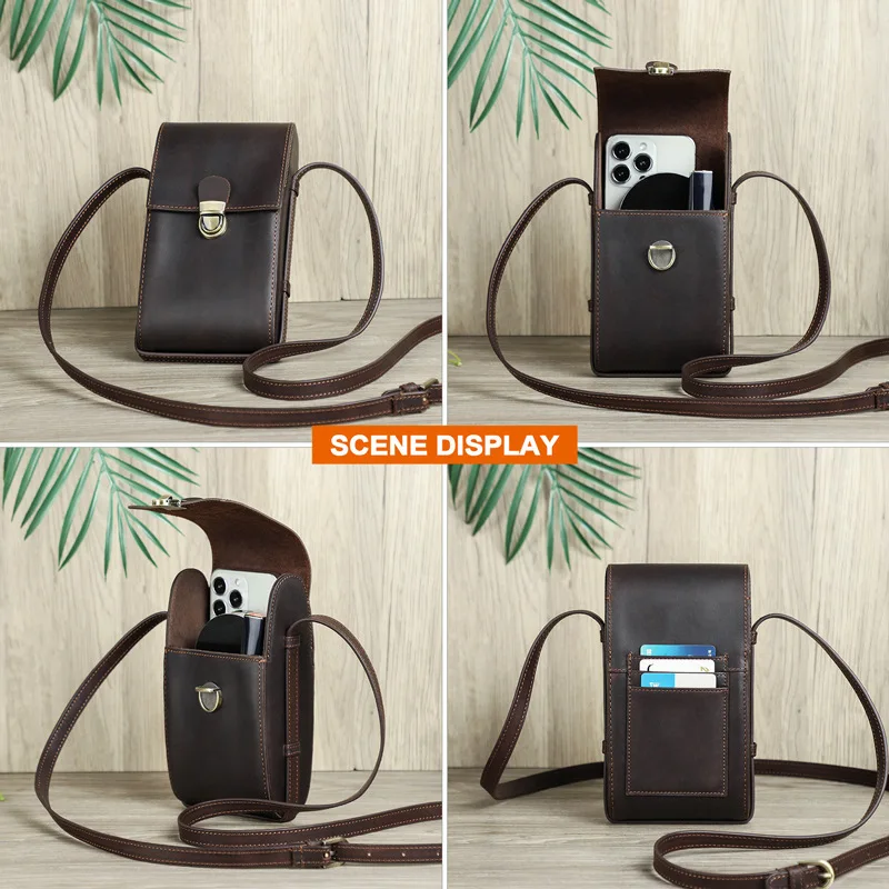New British Style Top Layer Cowhide Crazy Horse Cowhide Fashion Insert Lock Summer Trendy Women Shoulder Bags Female Top-handles