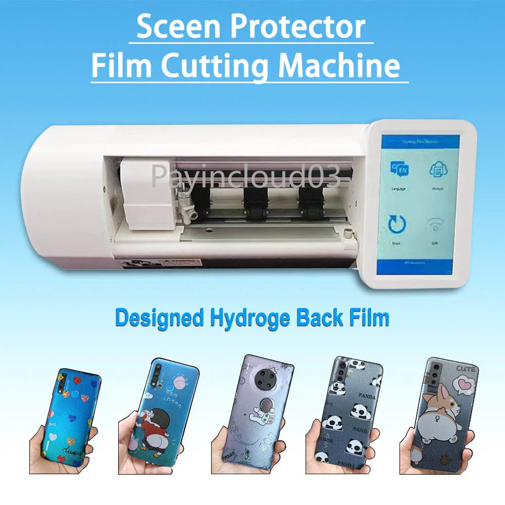 

Hydrogel Movies Carving Machine With Large Operate Screen TPU Smart Mobile Phone Front Rear Glass Protector Film Cutting Plotter