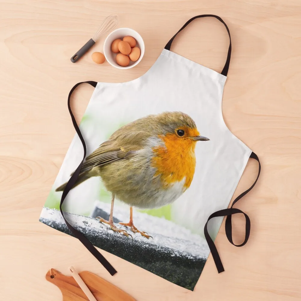 

Winter Robin Apron women's kitchen aprons