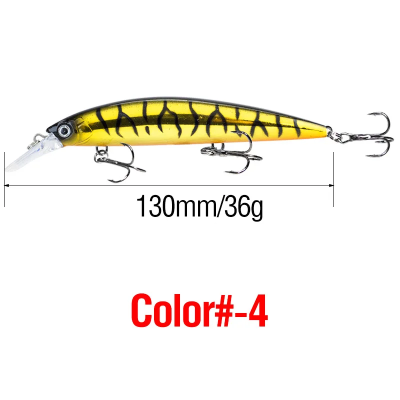 1 Stück Weitwurf-Bionic-Wobbler, sinkend, geräuscharm, 13cm/36g, mit Dreifachhaken, zum Weitwerfen – Detail 10