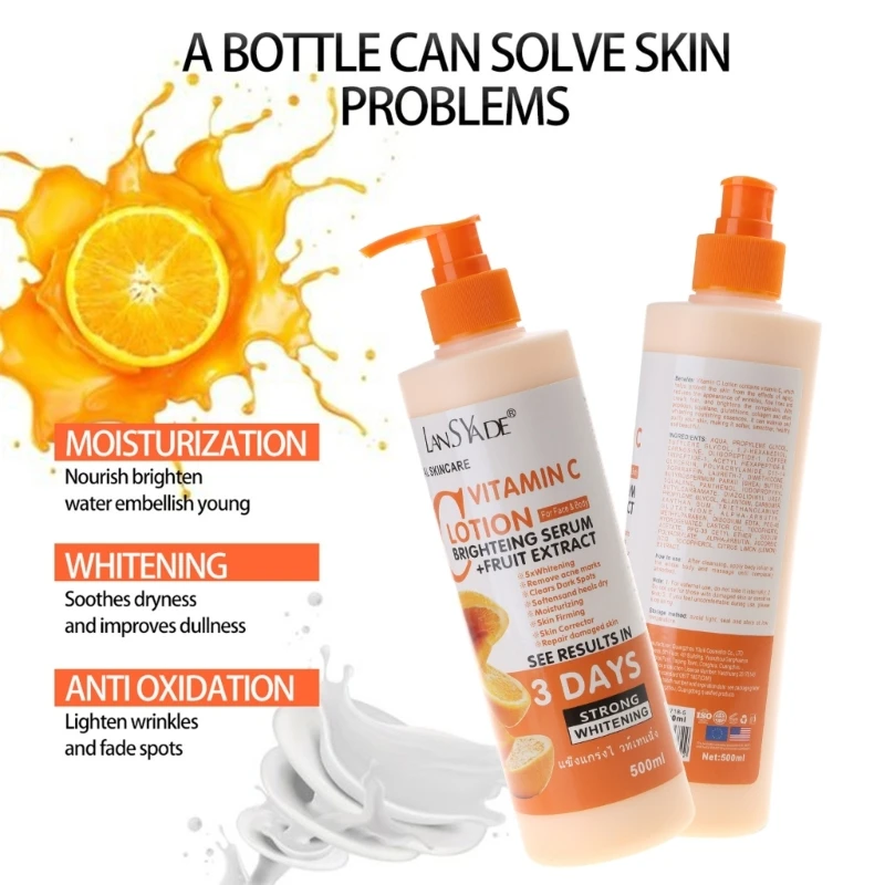 Body Lotion Cream Vitamin-C Moisturizing Nourishing Body Cream Repair Skin Care Anti-chapping Brightening Nourishing Serum