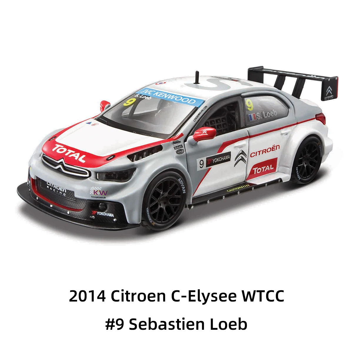 Bburago 1:32 Citroen DS 3 WRC 2013 Static Die Cast Vehicles Collectible Model Car Toys 4