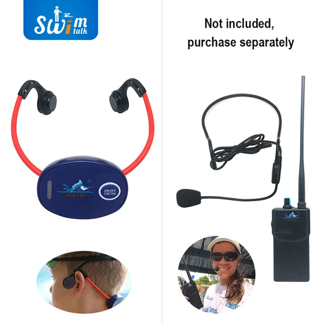 Auriculares de entrenamiento para enseñanza de natación, intercomunicador  especial para entrenador profesional, impermeable, inalámbrico, no  intrauditivo - AliExpress