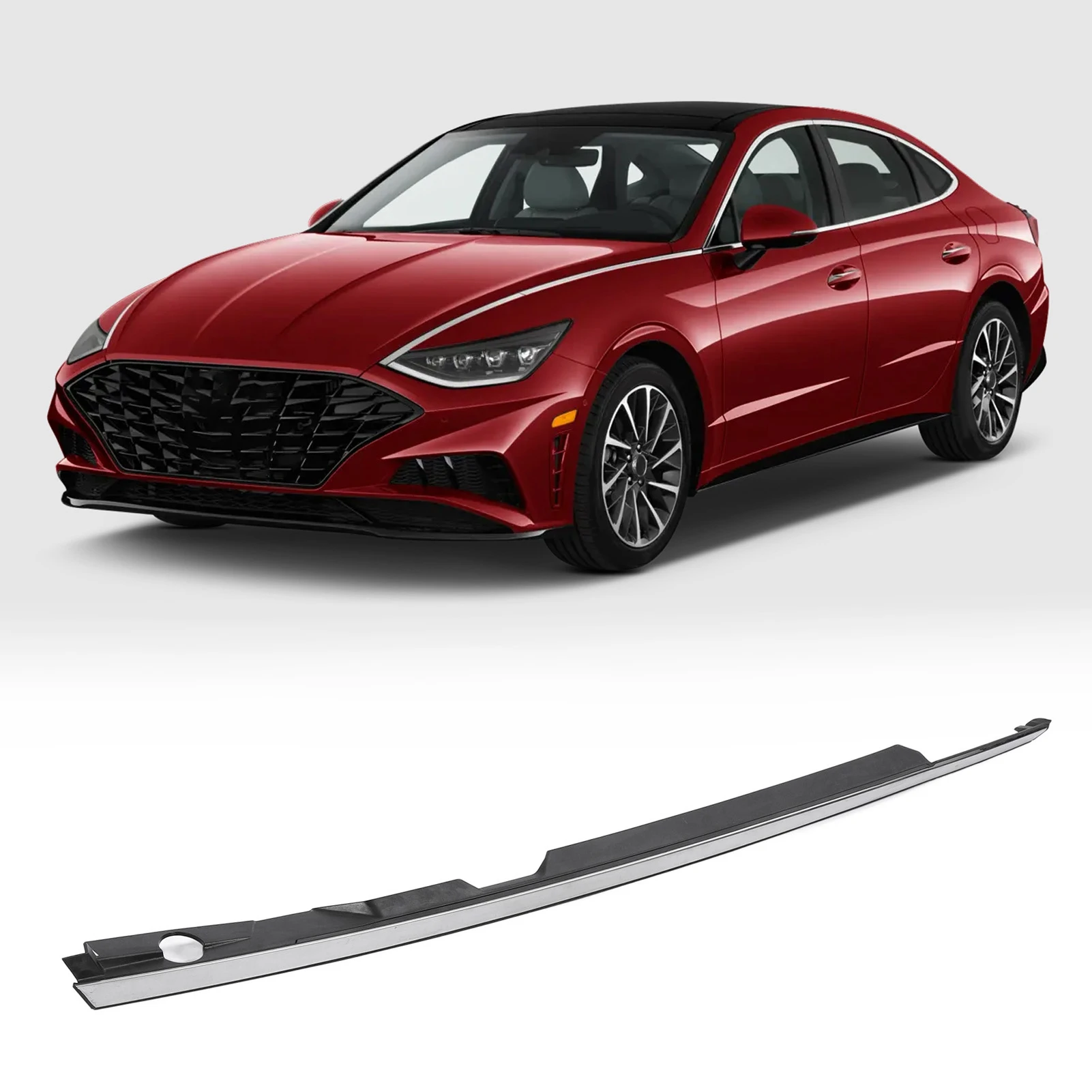 Chrome Mudguard Garnish Trim Mudguard Garnish Trim Stylish Look Chrome Mudguard Trim Replaceemnt for Sonata 2020-2023