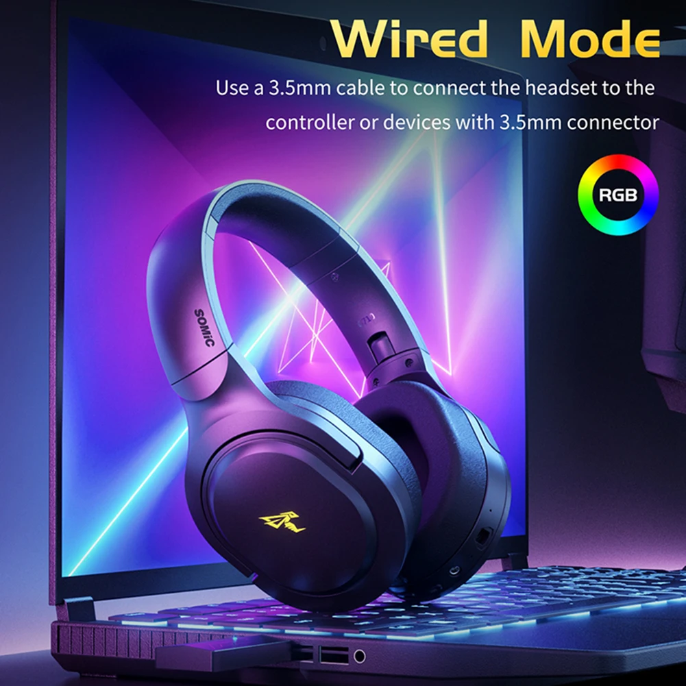 SOMIC GS710 Wireless Gamer Headset Bluetooth Wired Wireless Headphones