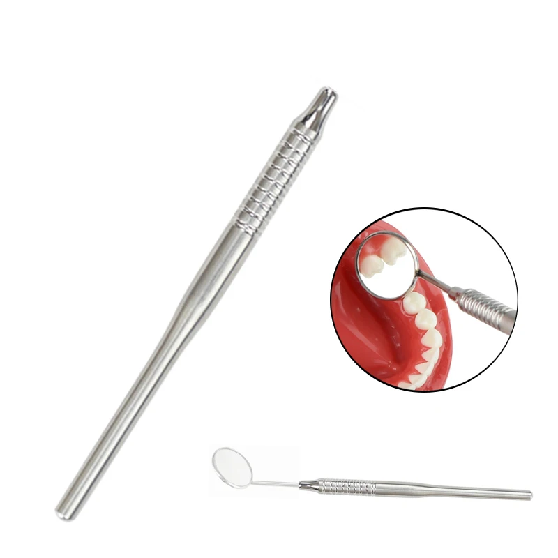 

10Pcs/set Handle Dental Mirror Stainless Steel Multifunction Extension Handle Teeth Whitening Clean Oral Dentistry Tools