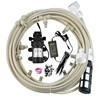 Electric Sprayer Misting Cooling System With 12 V Pump 20-60 FT Mister Line Slip Lock Nozzles Sprinkler For Outdoor Patio 1