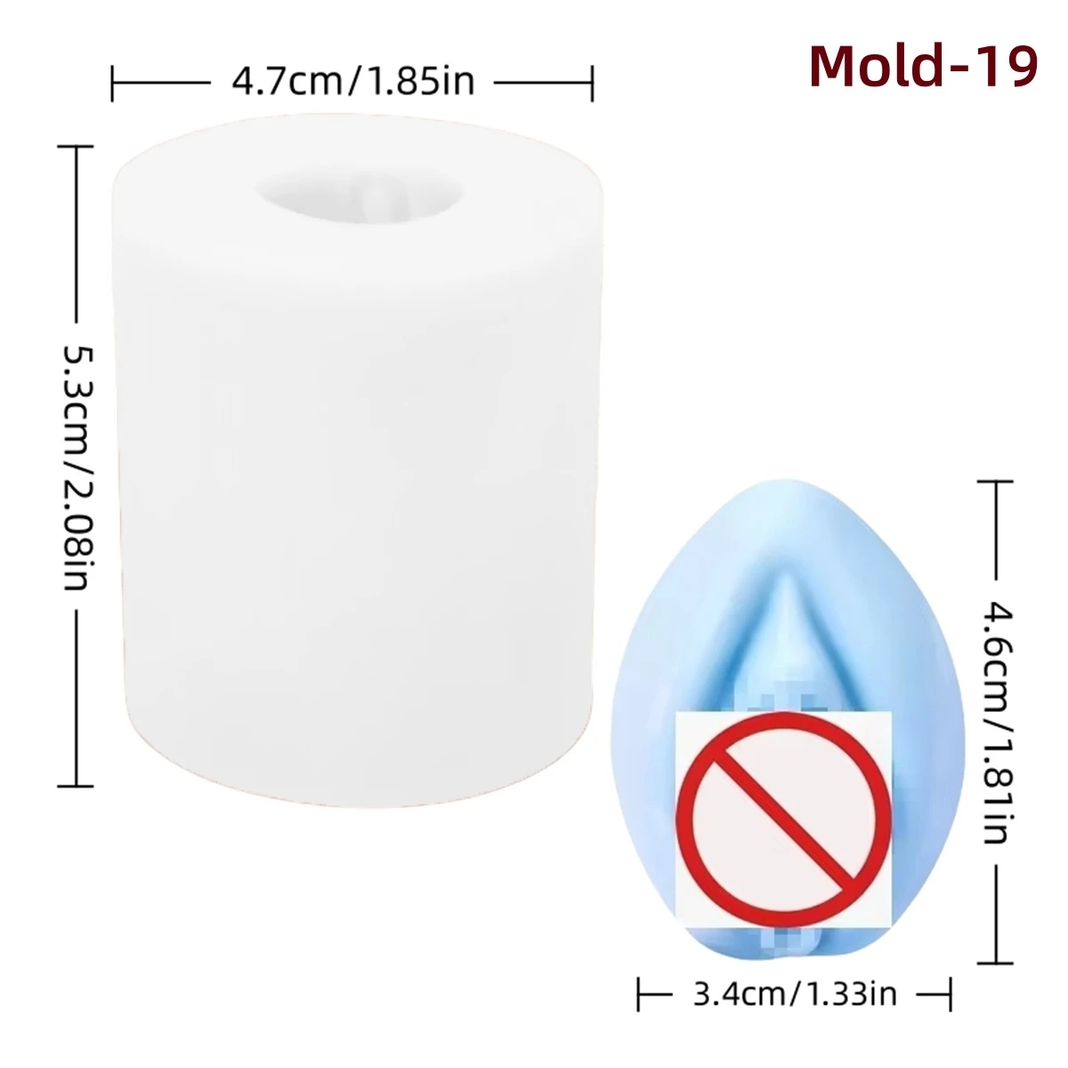 3D Male Penis Candle Silicone Mold DIY Adult Genital Soap Plaster Making Mold Male Body Organ Handmade Prank Gift Cake Decor