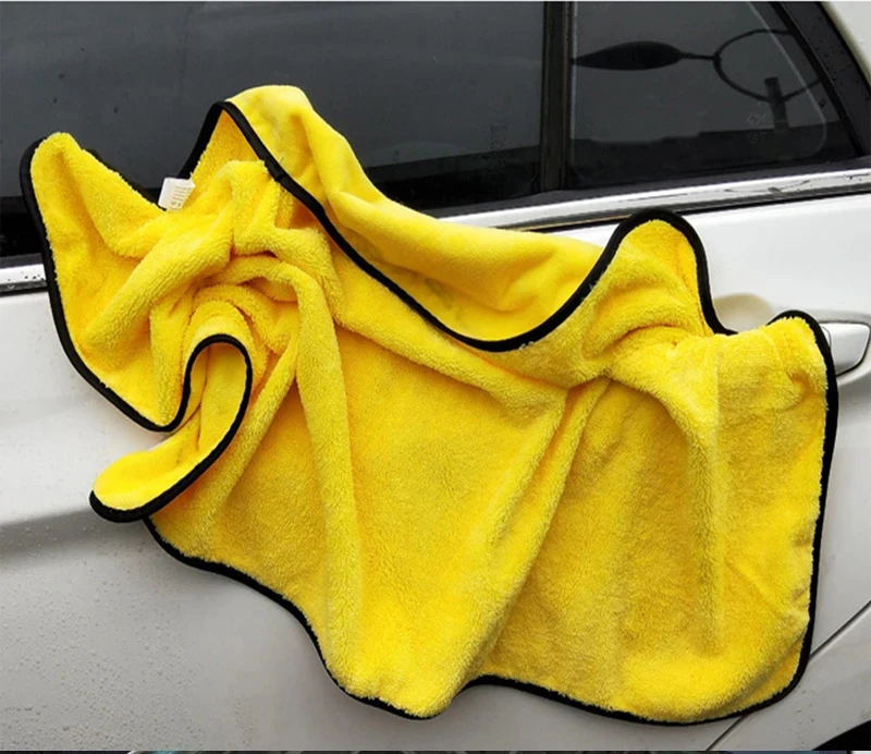 60*130/160cm Auto wasch handtuch Mikro faser Reinigungs tücher mit hoher Wasser aufnahme verdickt weiches Wasch trocknungs tuch Professional – Detail 1