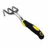 Aluminum Alloy Garden Rake Gardening Tool Durable Three Claw Loosening Soil Three Tooth Rake Digging Tool for Removing Weeds 6