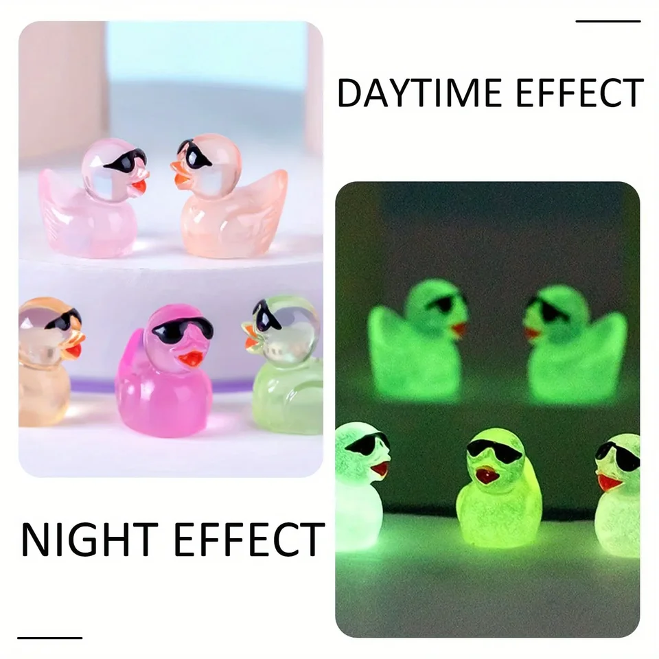 100 Mini Patos De Resina En 10 Colores - Decoración Para Jardín, Casa De Muñecas Y Paisajes Artesanales