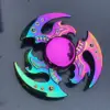 Colorful Fidget Decompression Toy Spinner Finger Spinner Metal Rainbow Color Alloy Metal Anti-Anxiety Toy For Kids Adult 2