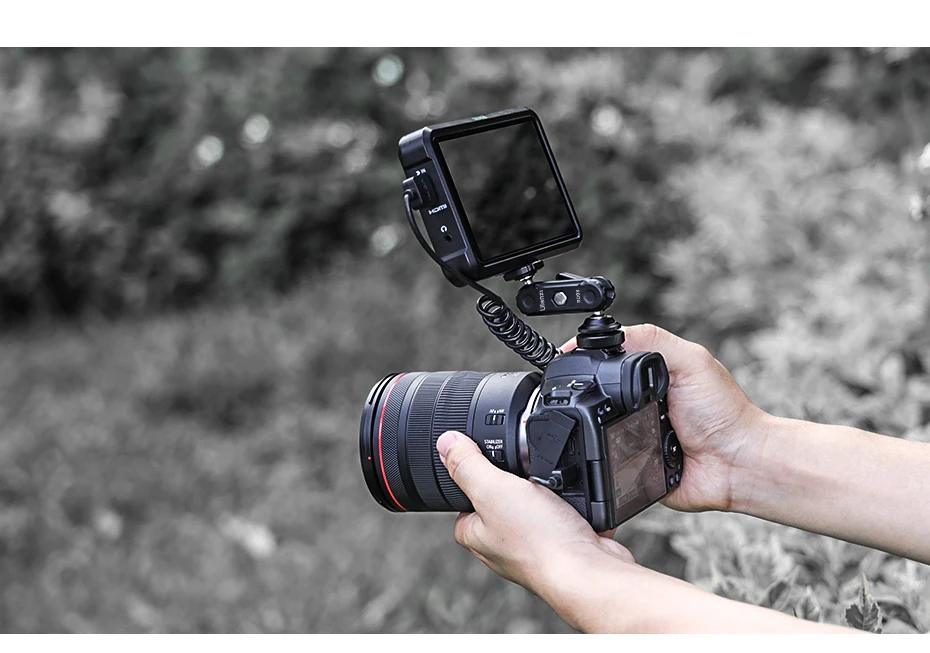 R098 Double Ball Heads Magic Arm with Cold Shoe Mount 1/4'' Screw for DSLR Came
