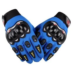 Men's Breathable Racing Gloves for Outdoor Sports and Crossbike Riding (Blue)