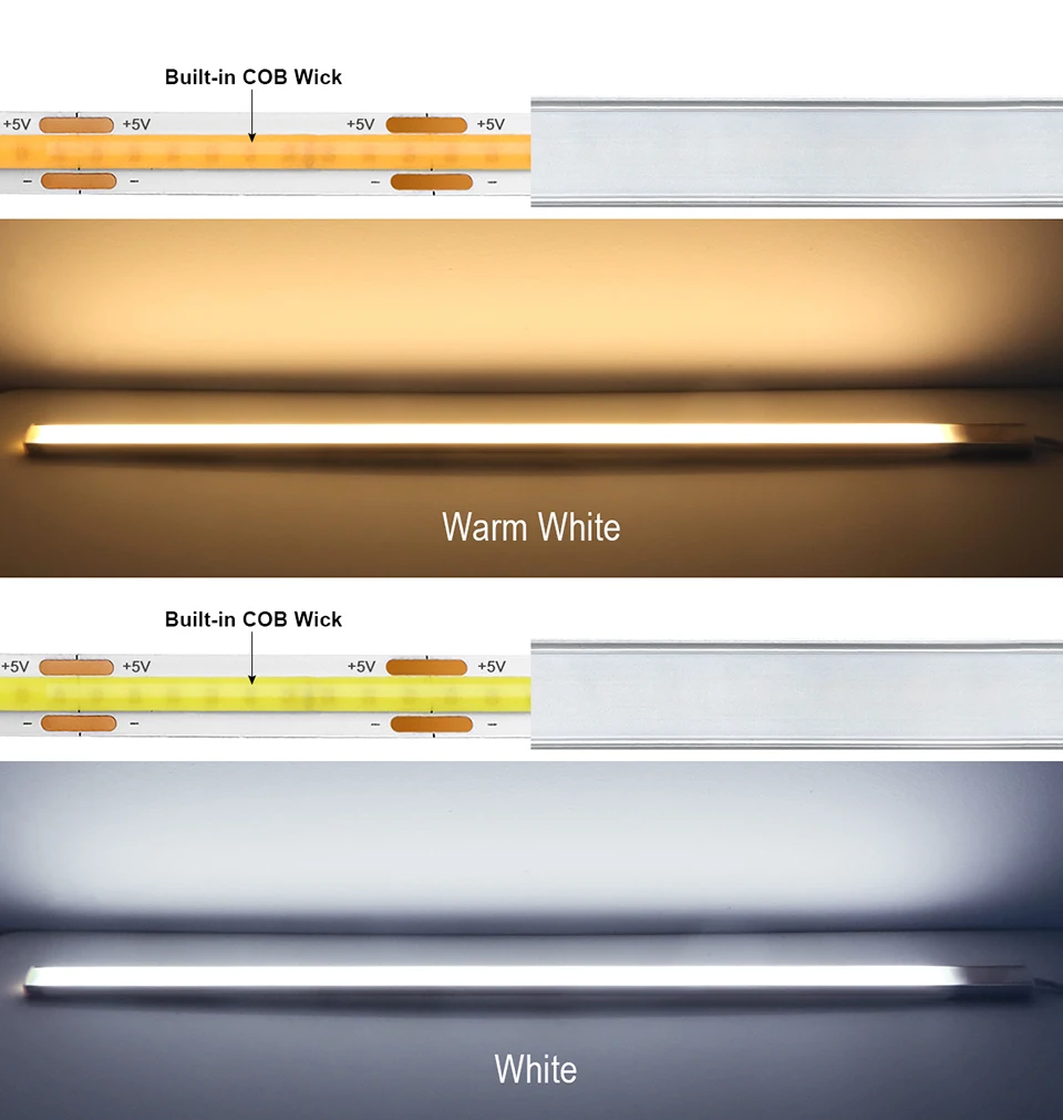 Hand Scan On Off Motion Sensor Cabinet Light COB LED Light Bar Night Light Kitchen Father's Day Gifts USB Table Lamp