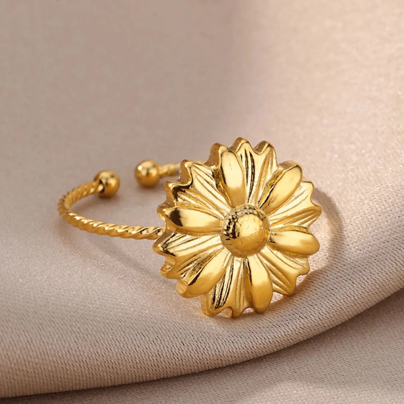 Stainless Steel Rings For Women Gold Color