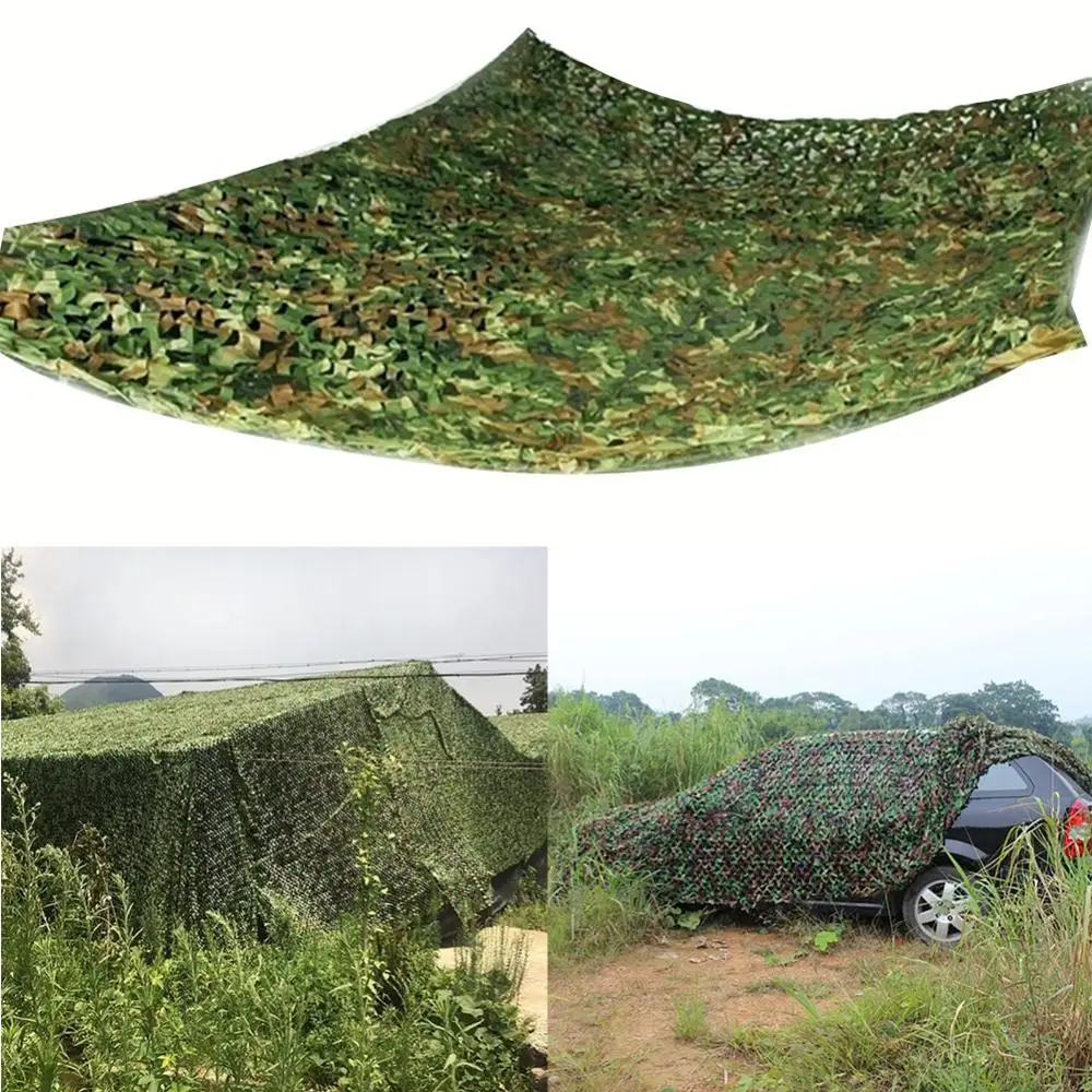 Outdoor Hunting Camouflage Woodland Jungle Camo Tarp Cover Car Sun Shelter Net Caccia Shooting Fishing Shelter Nascondi Rete