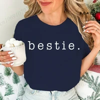 Retro Besties Best Friends T-Shirt,Besties Matching Shirt, BFF Matching T-Shirts,short Sleeve Women T-Shirts,summer Fashion Tops - Image 5