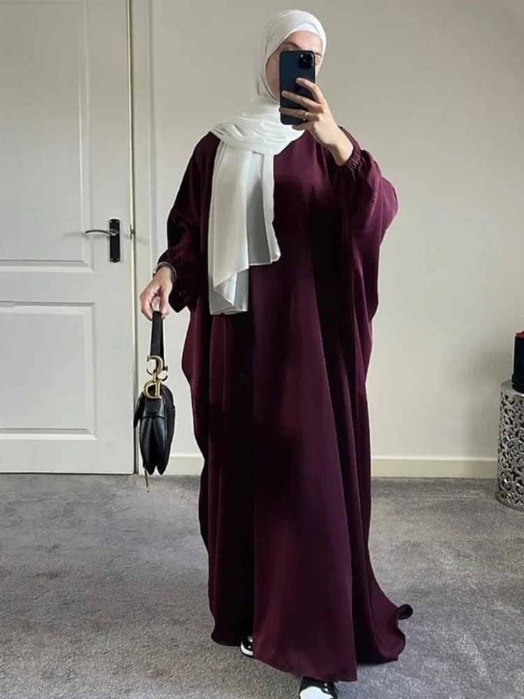 Eid Hooded Abaya Muslim Women Prayer Garment Hijab Dress Arabic Kaftan Robe Overhead Khimar Niqab Ramadan Gown Islamic Clothes