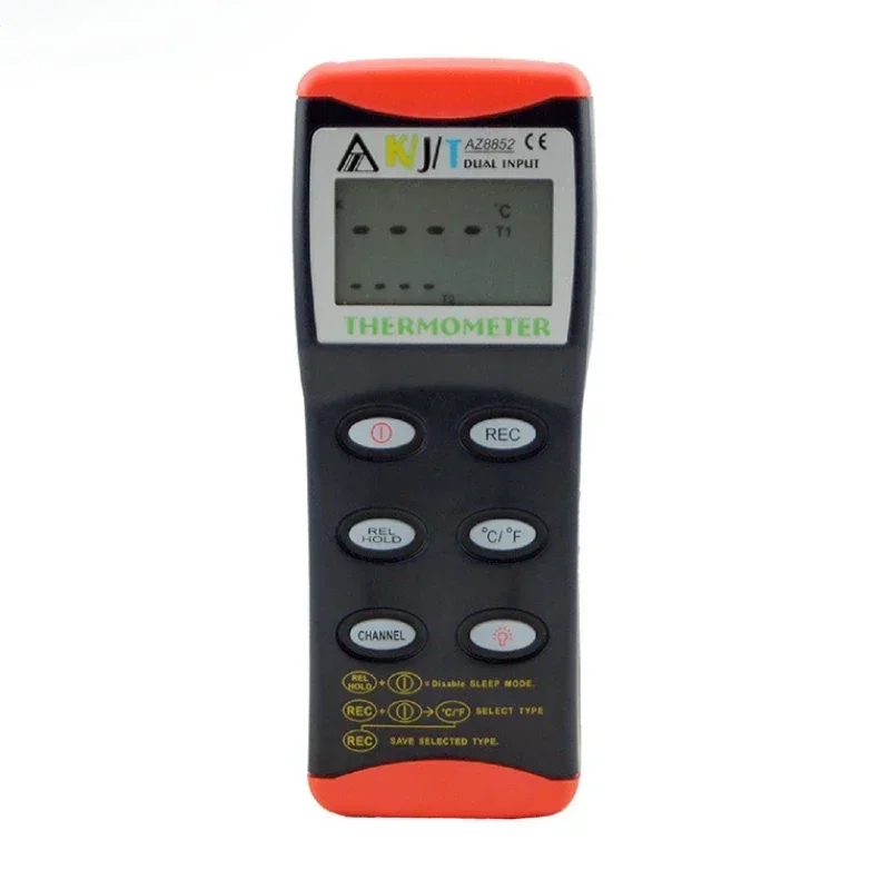 Handheld AZ8852 KTJ probe Polytype Thermocouple Measuring Instrument K Type Digital Thermocouple Digital Thermometer