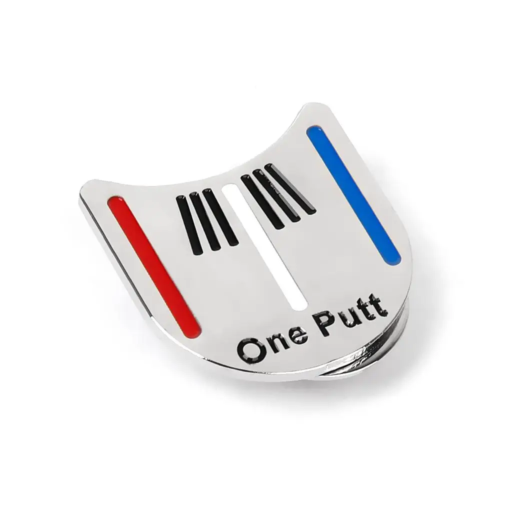 Golf Ball Marker Putting Training Alignment Aid w/ Hat Cap Clip Golfer Gift