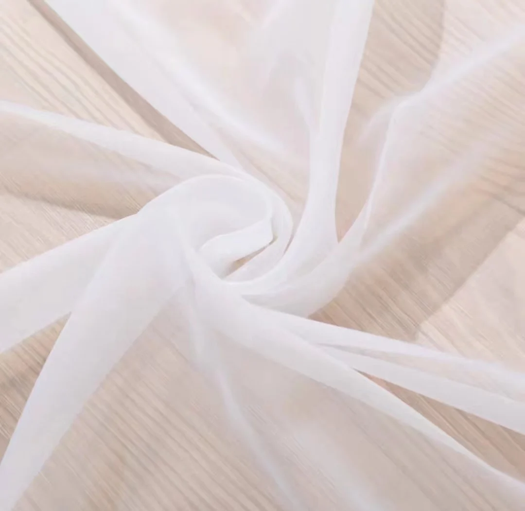 White Sheer Voile Curtains 5