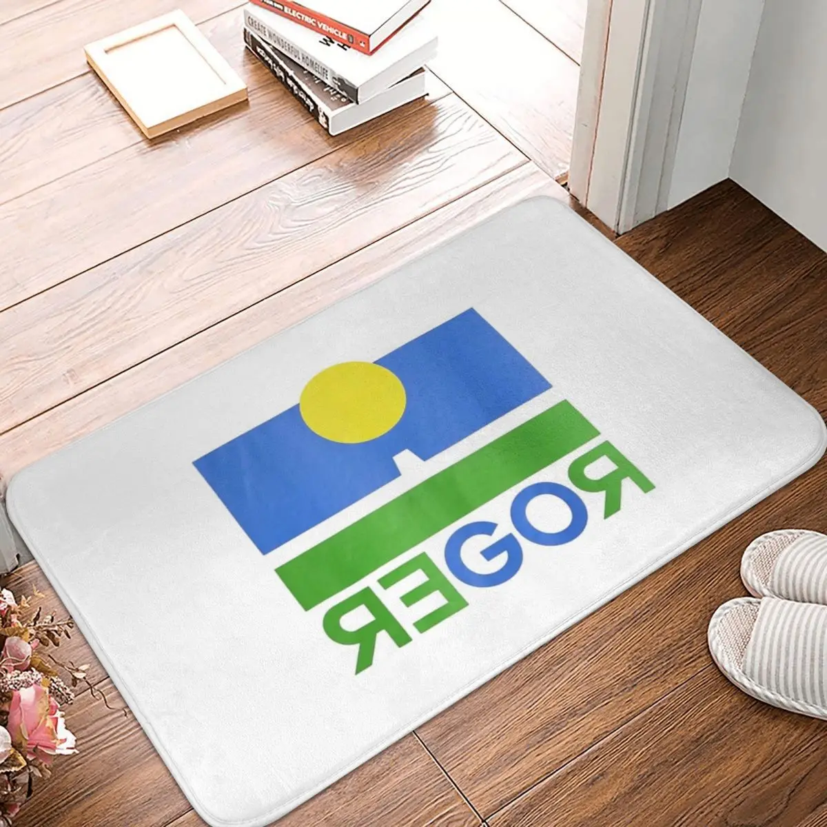 

Go Roger! Doormat Rug Carpet Mat Footpad Polyester Anti-slip Sand Scraping Entrance Kitchen Bedroom Balcony Toilet