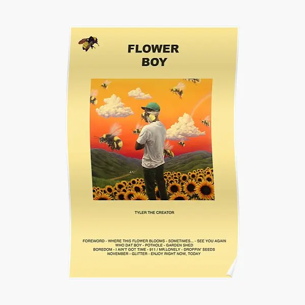 

Flower Boy Poster Wall Print Painting Home Picture Funny Vintage Room Decor Art Mural Decoration Modern No Frame
