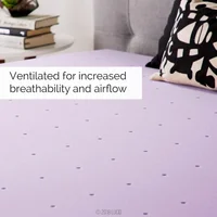 LUCID 4 Inch Lavender Infused Memory Foam Mattress Topper - Ventilated Design - California King Size 2