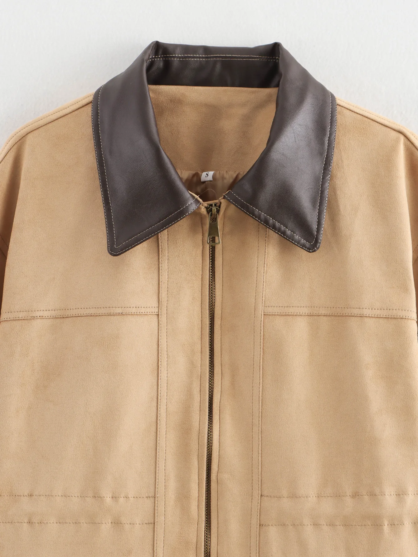 Khaki Jackets Women's Coat inszarts 2024 Pockets Long Sleeve Outwear Casual Loose Outerwear Elegant Fashion Woman Overcoat Tops