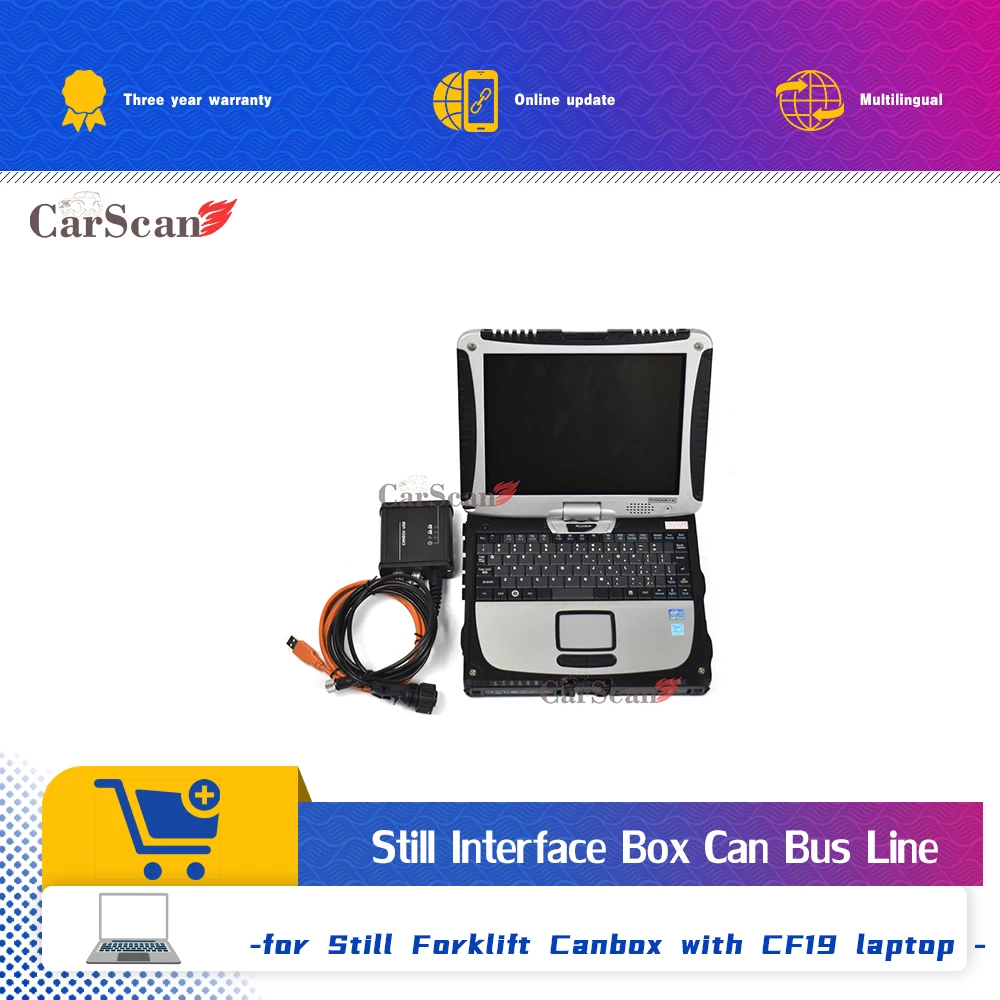 

for Still Forklift Truck Diagnostic Scanner USB canbox 50983605400 Interface with CF19 Laptop full set still diagnosis tool