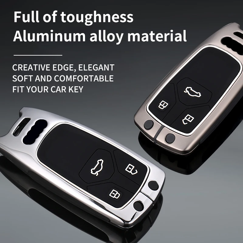 Custodia/cover per Chiave/telecomando per Audi A4 B9 A5 A6 8S 8W Q5 Q7 4M S4 S5 S7 TT TTS TFSI RS Protector Fob Keyless - S7ddcfd0644444692854e153141b510d9H