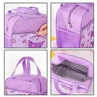 Sanrio Kawaii Meal Insulated Bag for Kids Cute Cartoon My Melody Kuromi Lunch Box Bag  Portable Food Storage Bag 5