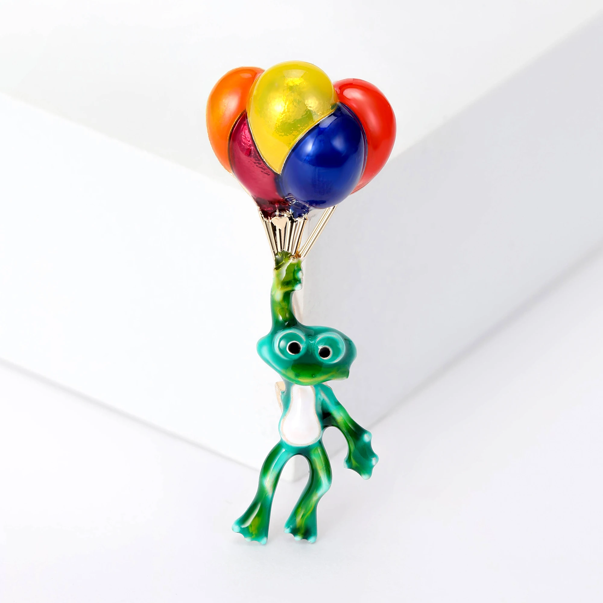 Эмаль воздушный шар лягушка броши