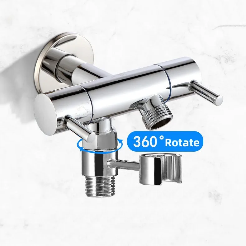 Description Picture 3 of item1Pcs Handheld Shower Holder Wall Mounted Adjustable Bracket Toilet Sprayer Base Support Universal Faucet Replacement Parts