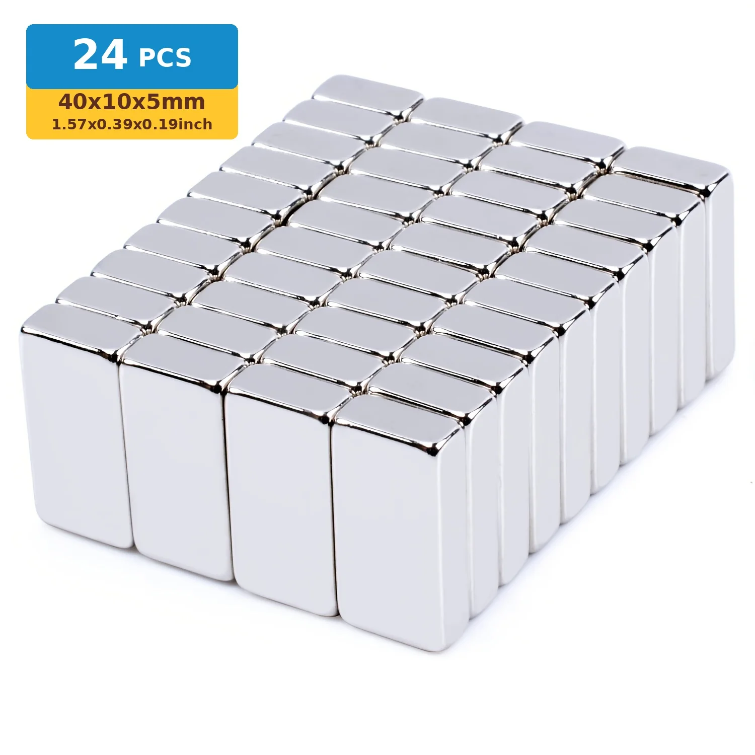 Versatile Strong Rectangular Bar Magnets