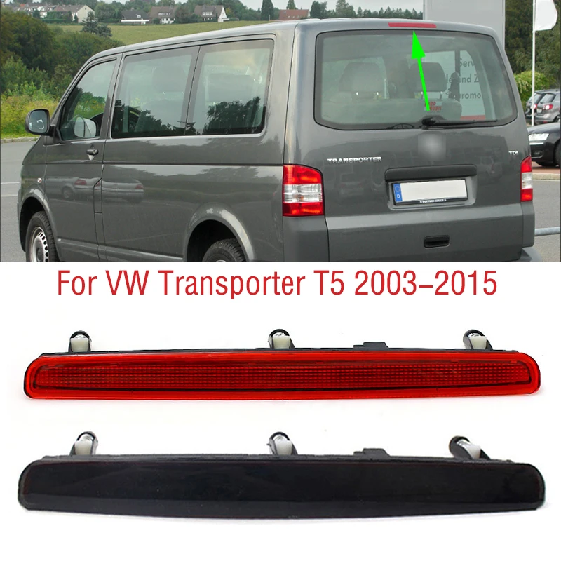 

Задний светодиодный фонарь заднего хода для VW Transporter T5 2003-2015, третий стоп-сигнал высокого уровня с креплением, сигнальная лампа стоп-сигнала 7E0945097A