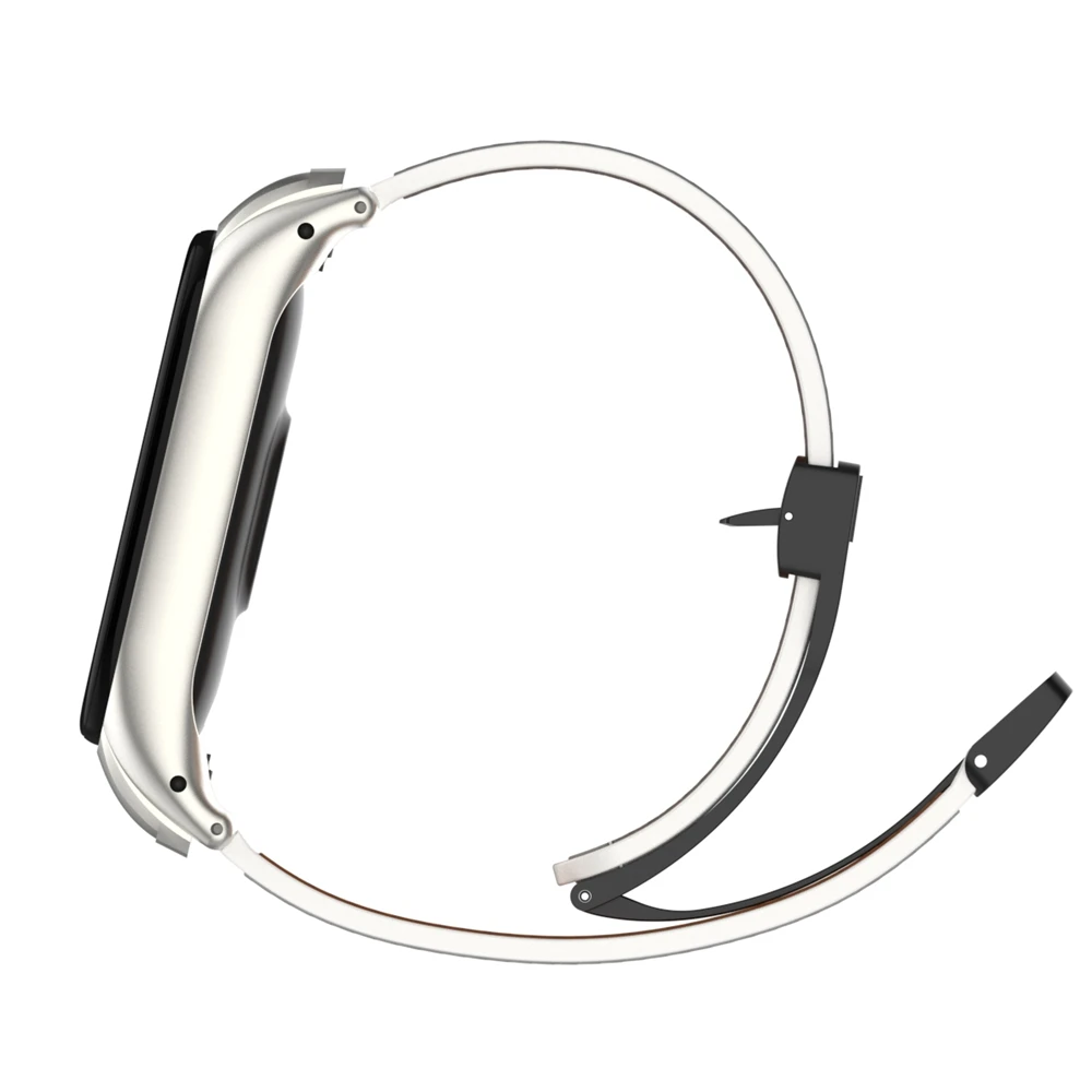 Premium Leather Magnetic Buckle Wristband for Smartwatch - Elegant Watchband Bracelet Accessory