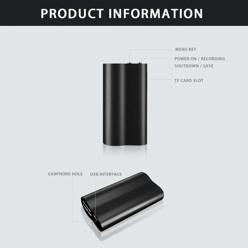 Kaydedici, kablolar ve kullanım kılavuzu tam seti