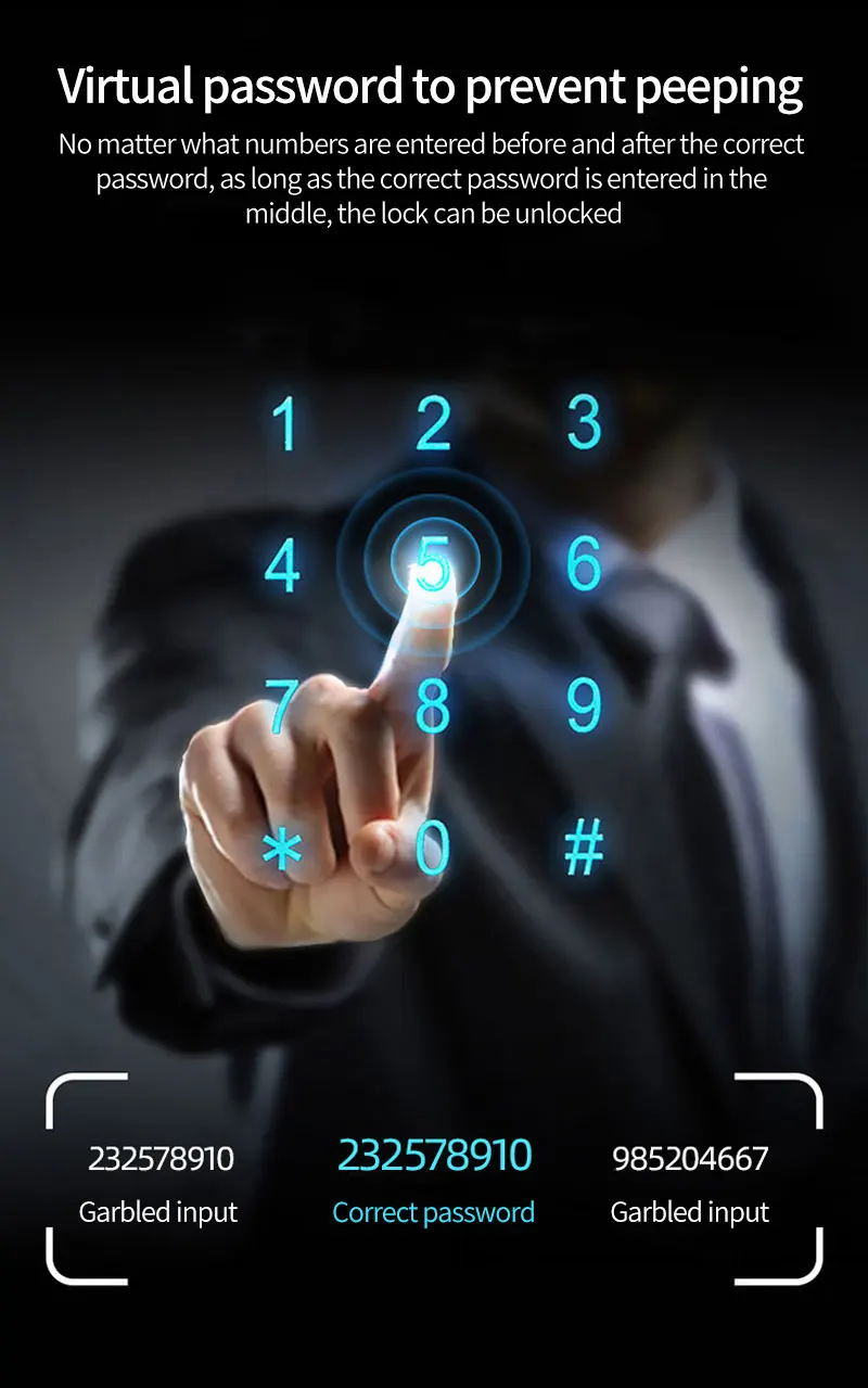 Waterproof Sliding Door Smart Lock TTLock App Fingerprint Digital Code RFID Card
