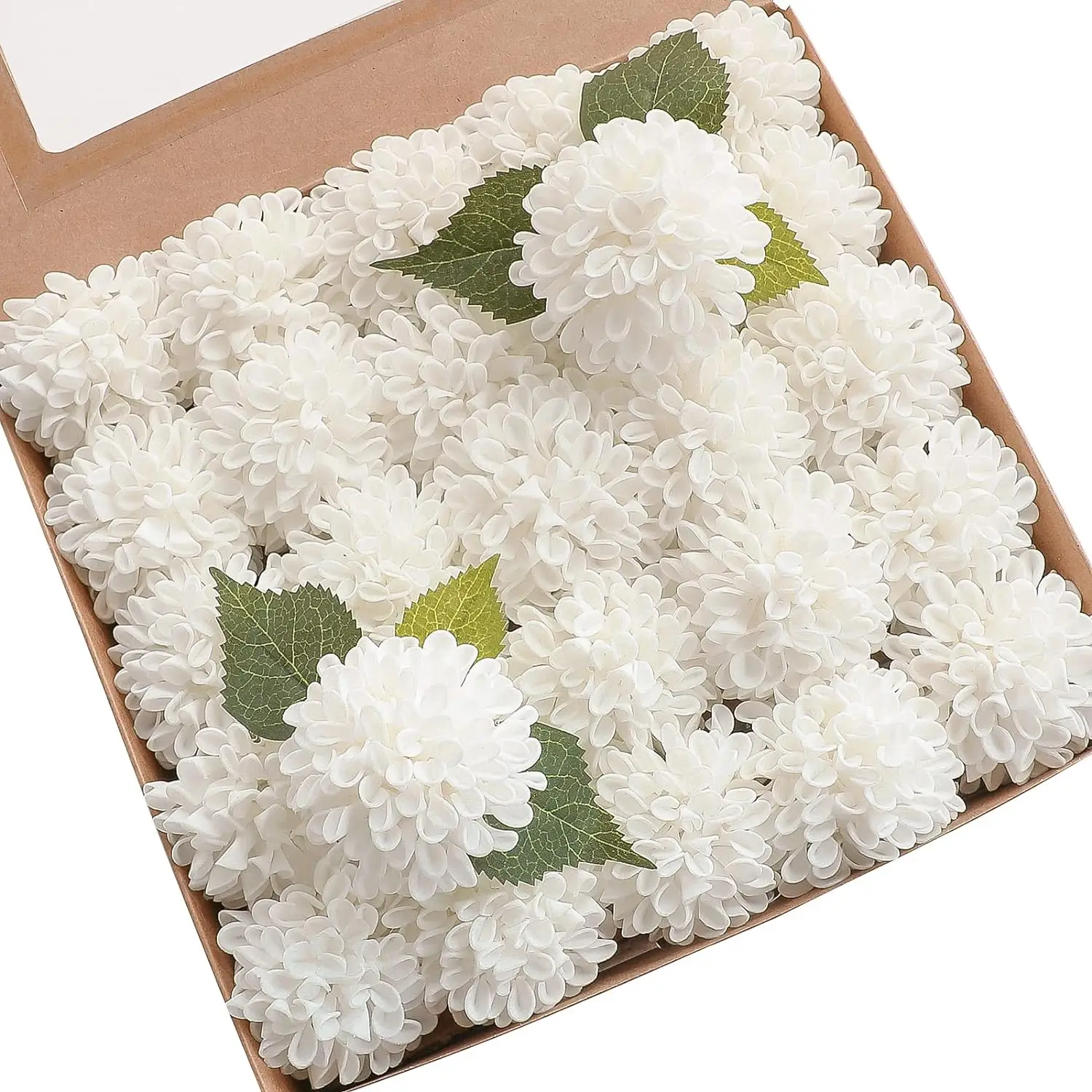 10/25 Stück künstliche Schaumstoff-Hortensien mit Stielen für selbstgemachte Hochzeitssträuße, Brautparty-Mittelstücke, Blumendekoration, Party- und Heimdekoration – Detail 6