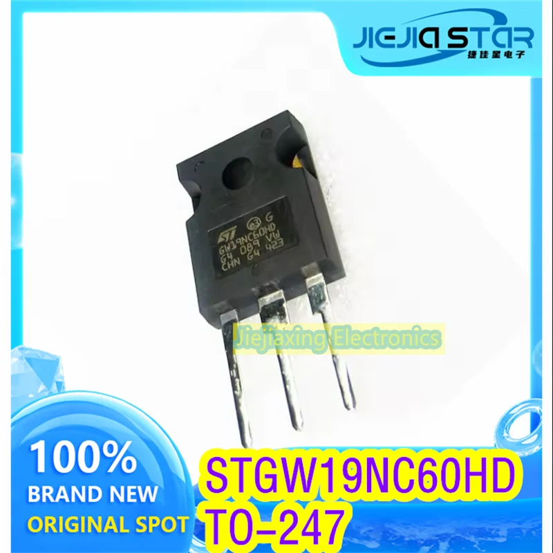 (5/10pieces) STGW19NC60HD GW19NC60HD original in stock TO-247 600V 21A MOS tube brand new electronics