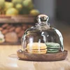 Creative Glass Food Storage Container with Wooden Lid Kitchen Snack Fruit Sealed Jar 6
