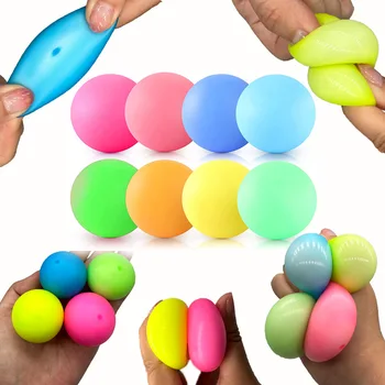 3.5cm Rebound Stress Ball Stretchy Squishy Fidget Toys for Stress Relief Sensory Squishy Ball Kids Adult Toys Classroom Prize