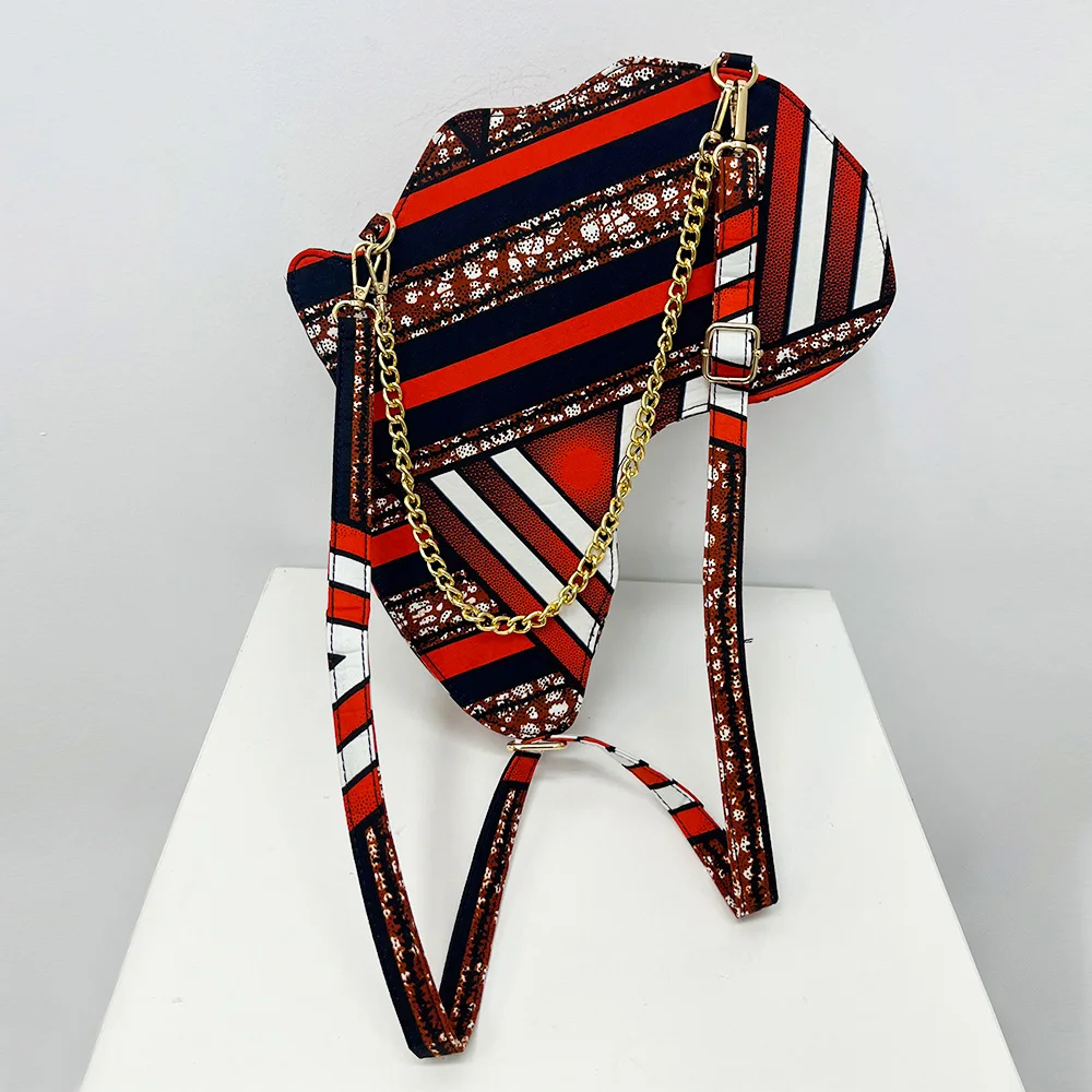 African Bag High Quality Ankara Print Bag Traditional Fashion Bag Inclined Bag Cotton Wax Print Material For Woman