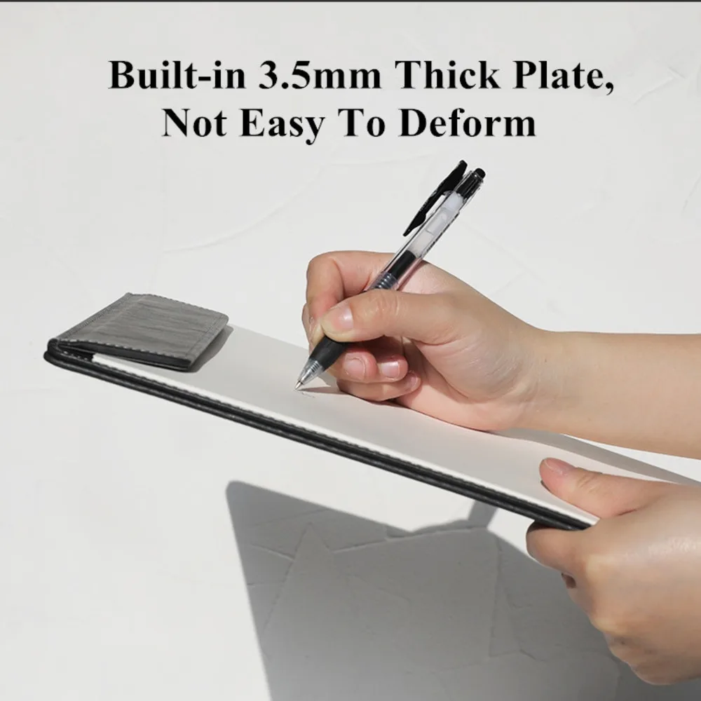 A5 229X160MM Magnetic PU Leather Schools Hospitals Office File Clip Board Menu Holder Clipboard Writing Clip Board
