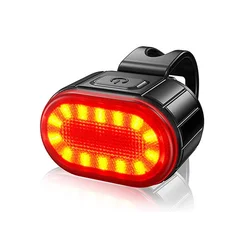 Enhanced LED USB Rechargeable Waterproof Bicycle Safety Light Set (Rear 510203)